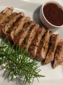 Roasted Pork with Fig Sauce