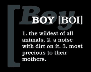 Boy: a noise with dirt on it