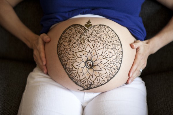 Pregnancy, Baby, Blessingway, Henna Art, Baby Bump, Preparing
