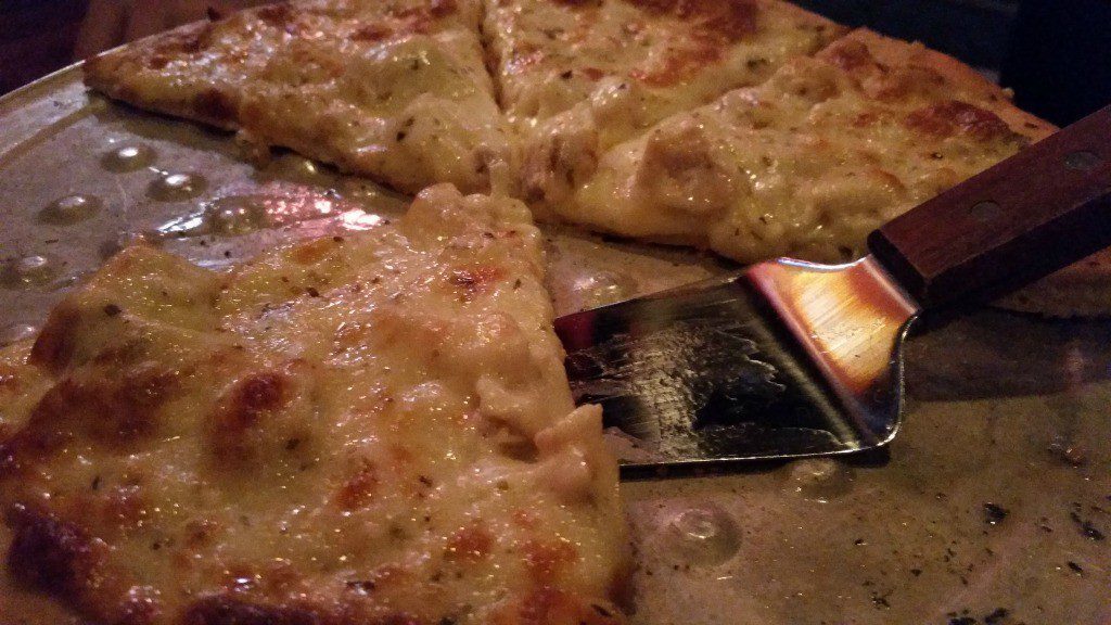 Foghorn Leghorn pizza at Dino's Pizzaria, Mankato, Minnesota