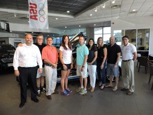 BMW of Des Moines General Manager Craig Tjeerdsma with selected athletes