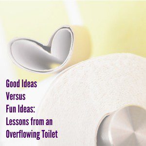 Fun Ideas versus Good Ideas: Lessons from an Overflowing Toilet | Des Moines Moms Blog