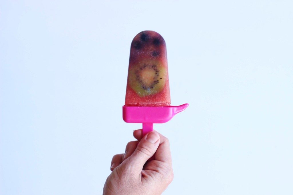 one watermelon popsicle