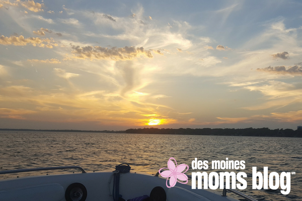 Clear Lake Iowa sunset