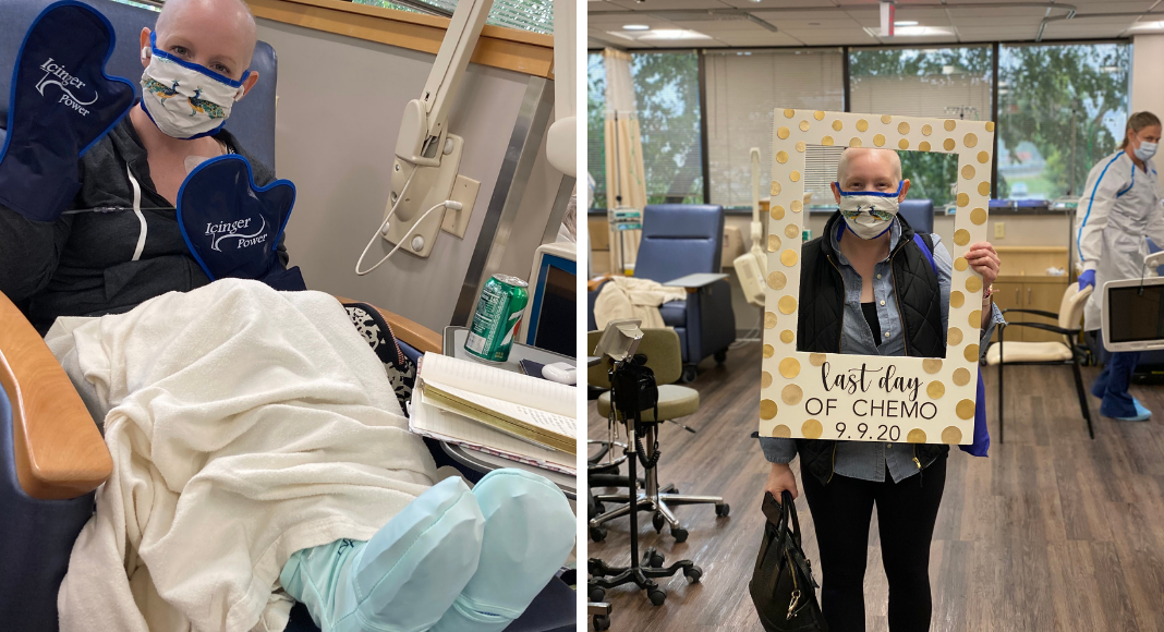 woman getting chemo Des Moines Mom
