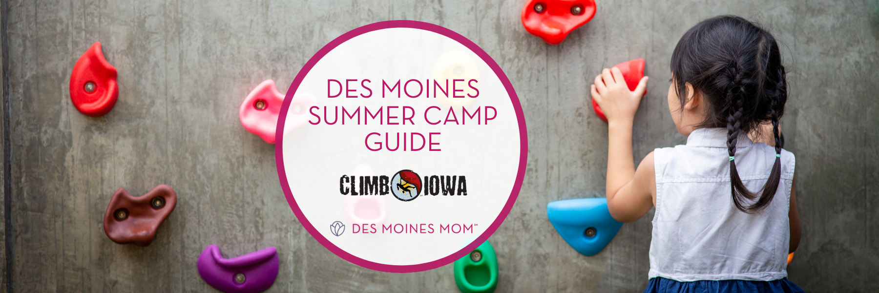 Climbing Wall Girl Des Moines Summer Camp