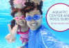 father and daughter wearing goggles underwater. Des Moines Pools