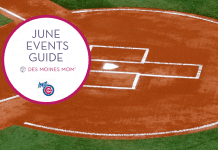 home plate baseball. Things to do in June. Des Moines Mom